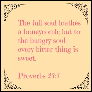 proverbs 27 7