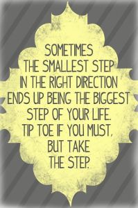 take the step