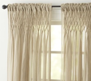 smocked curtains