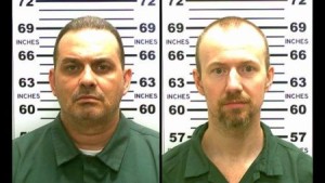 The New York State Police continue to search for the two prisoners who escaped from the Clinton Correctional Facility in Dannemora, New York. The escape of 35-year old David P. Sweat (right) and 49-year old Richard Matt (left) was reported to State Police early yesterday. Both were incarcerated for murder.