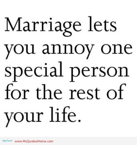 marriages annoy