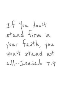stand firm